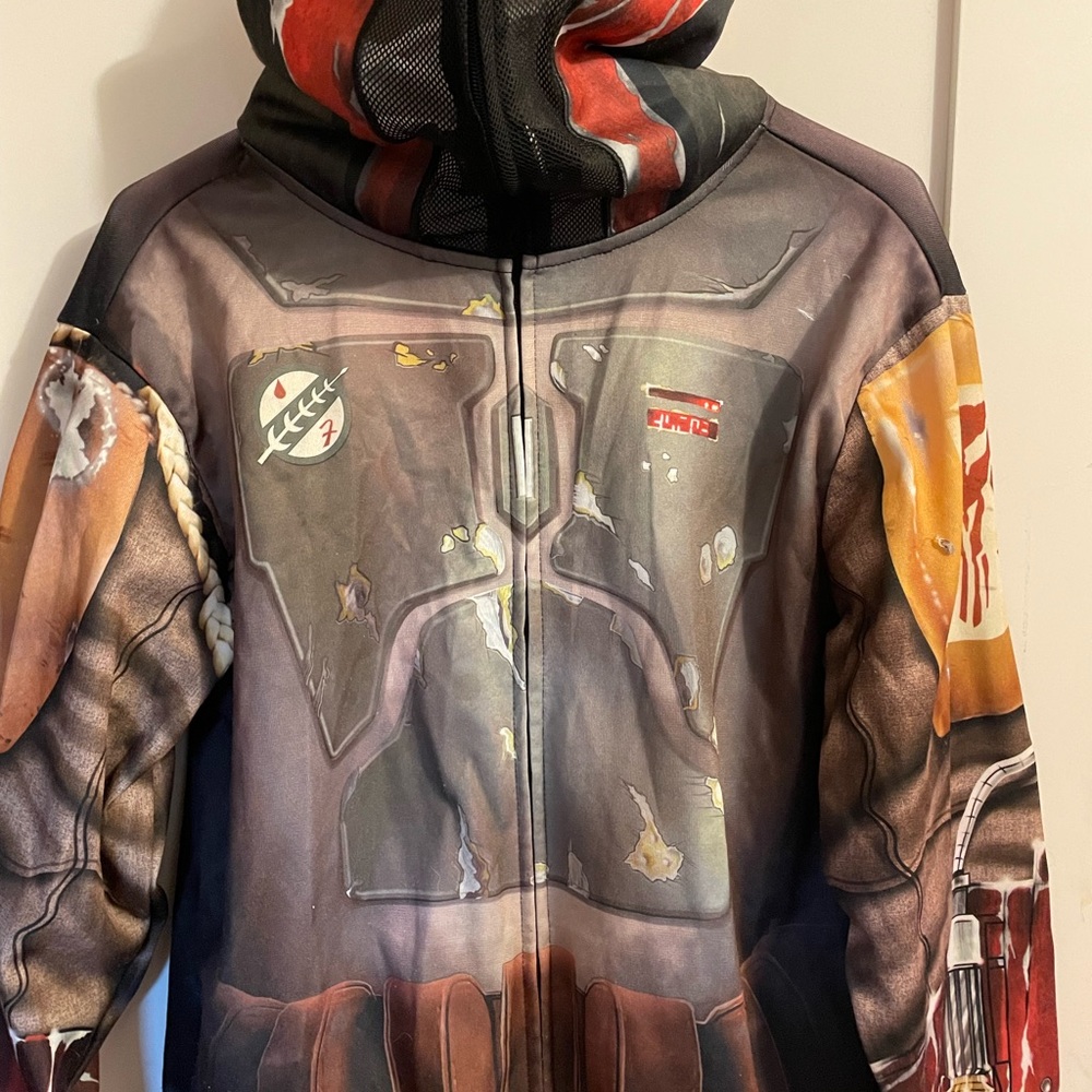Star Wars zip up hoodie with face mask